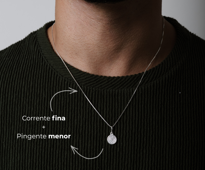 Corrente de prata com pingente: como combinar
