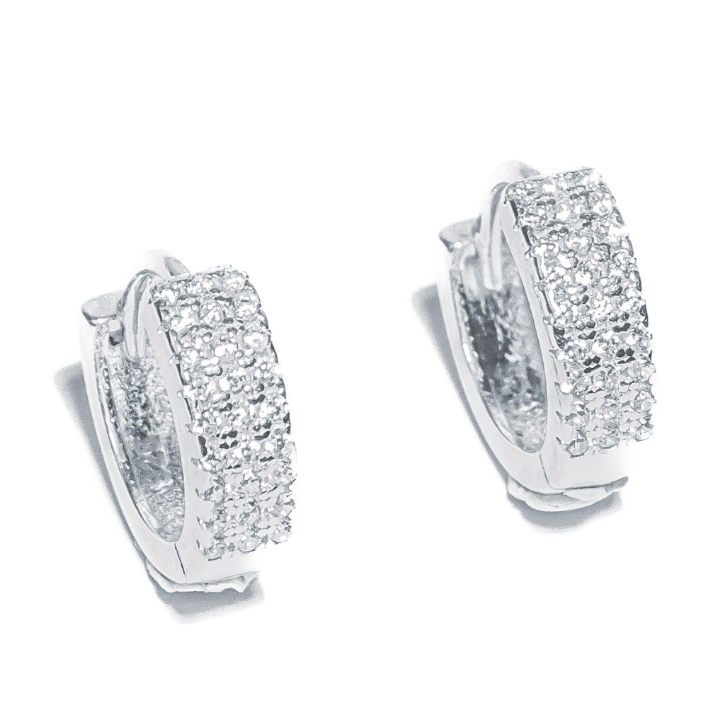 Brinco em Prata 925 - Argola Fileira Tripla