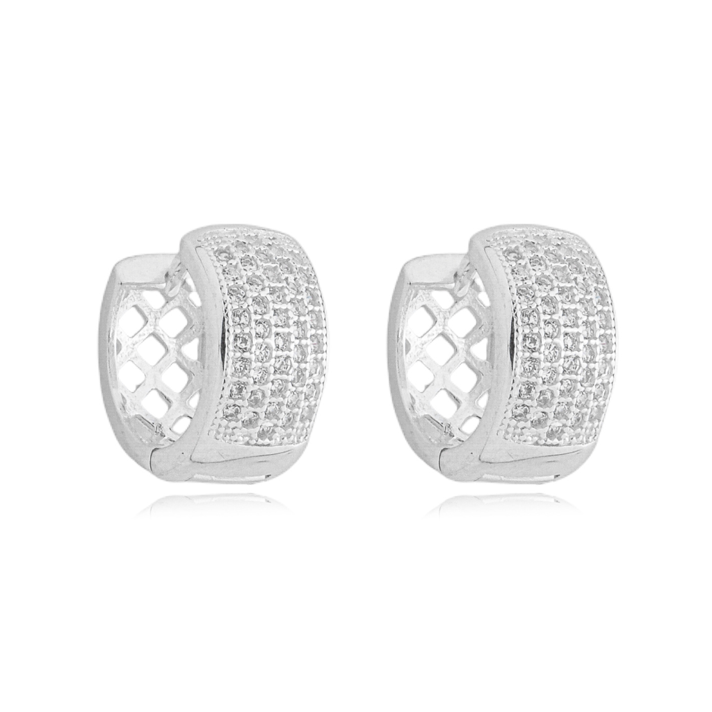 Brinco em Prata 925 - Argola Ice