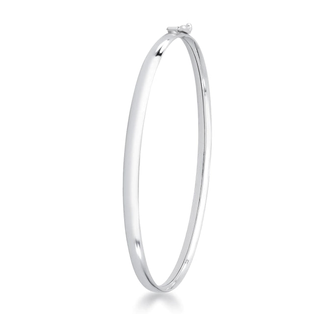 Bracelete em Prata 925 - Fio Abaulado 4mm