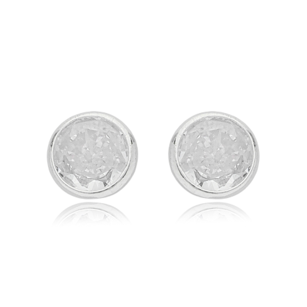 Brinco Feminino em Prata - Ponto de Luz 5mm