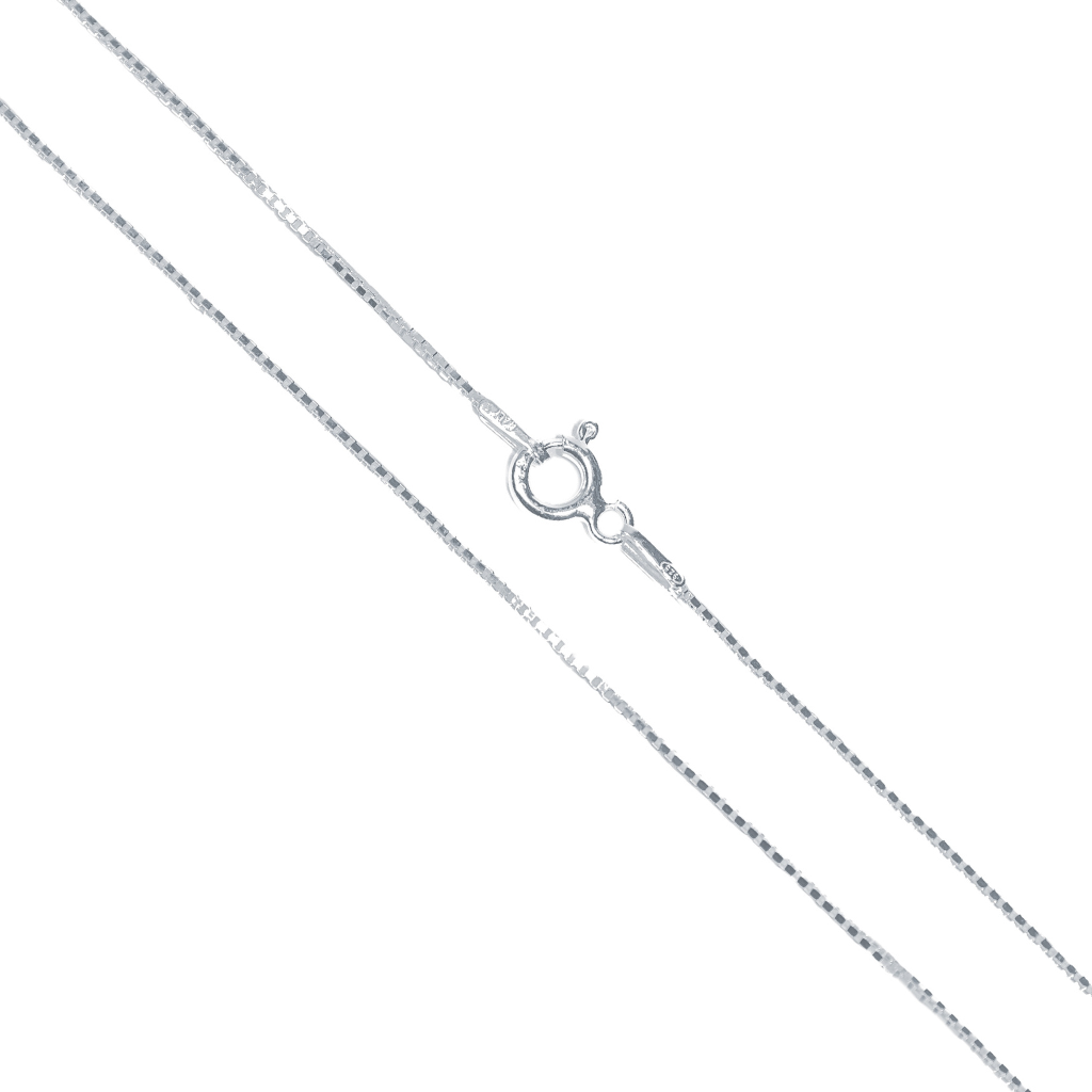 Corrente Feminina em Prata - Veneziana
