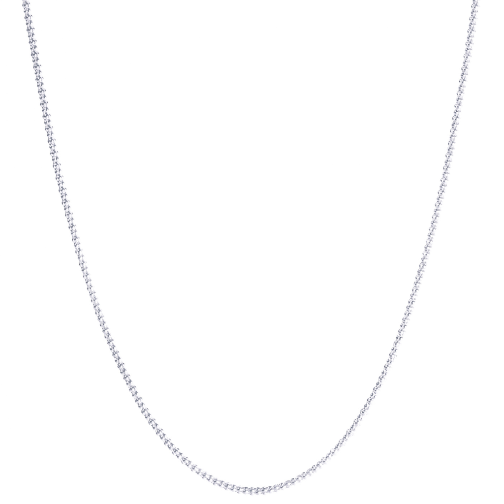 Corrente Feminina em Prata - Pipoca 2mm