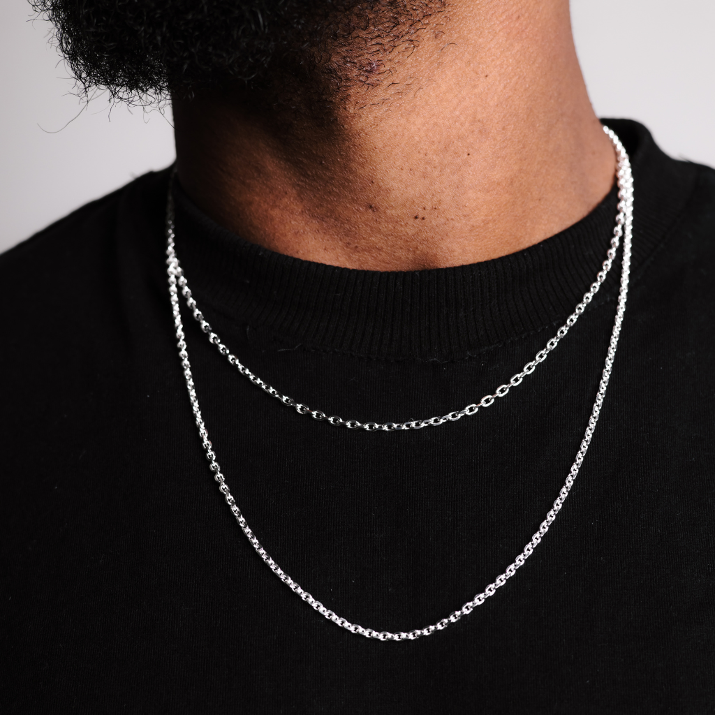 Corrente em Prata 925 - Cadeado 2,7mm