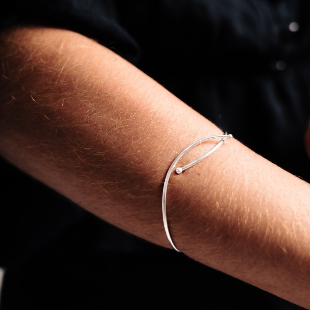 Bracelete Feminino em Prata - Transversal