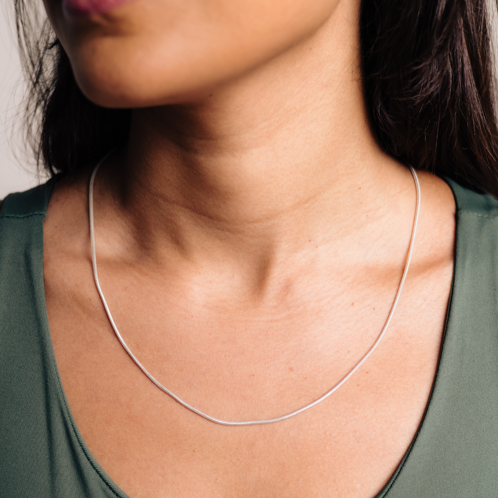 Corrente Feminina em Prata - Rabo de Rato
