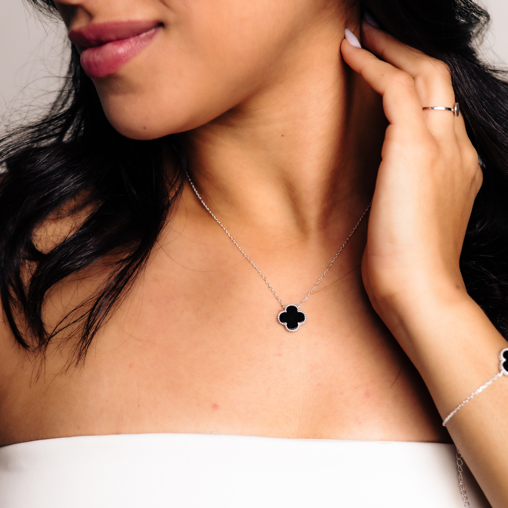 Colar Feminino em Prata - Trevo Único