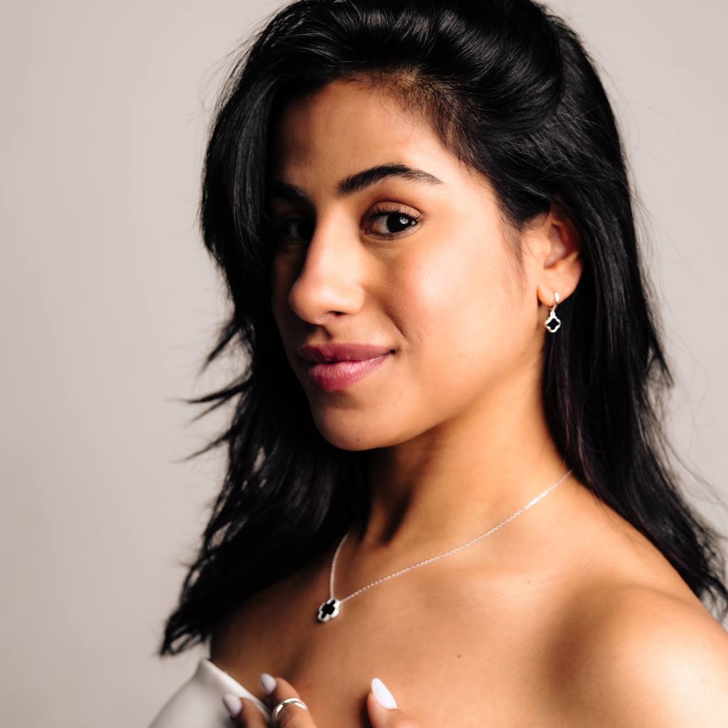 Conjunto Feminino em Prata - Trevo Único