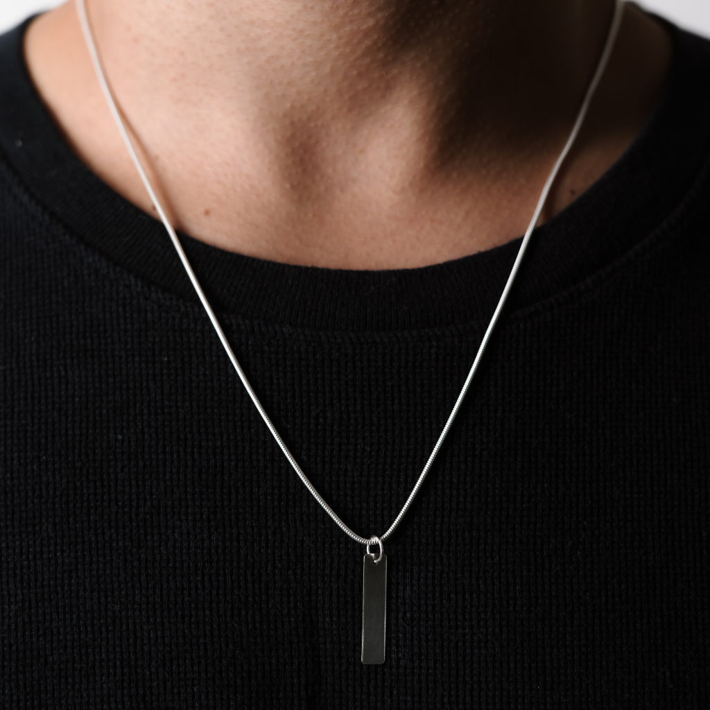 Pingente em Prata 925 - Placa Lisa