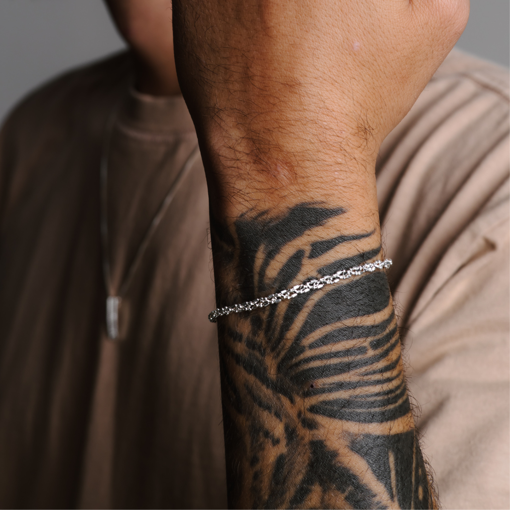 Pulseira em Prata 925 - Cordão Baiano 2mm