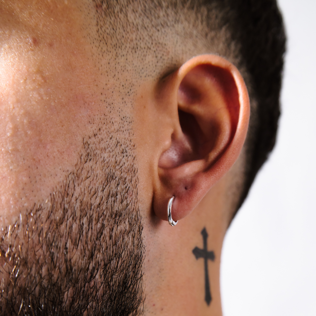 Brinco em Prata 925 - Argola Lisa Click