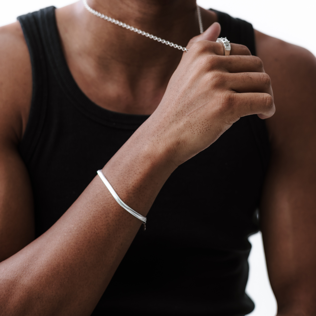 Pulseira em Prata 925 - Cobra 4,3mm