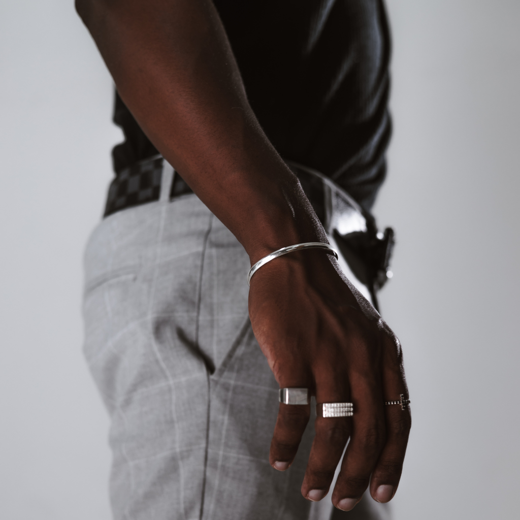 Bracelete em Prata 925 - Fio Abaulado 4mm