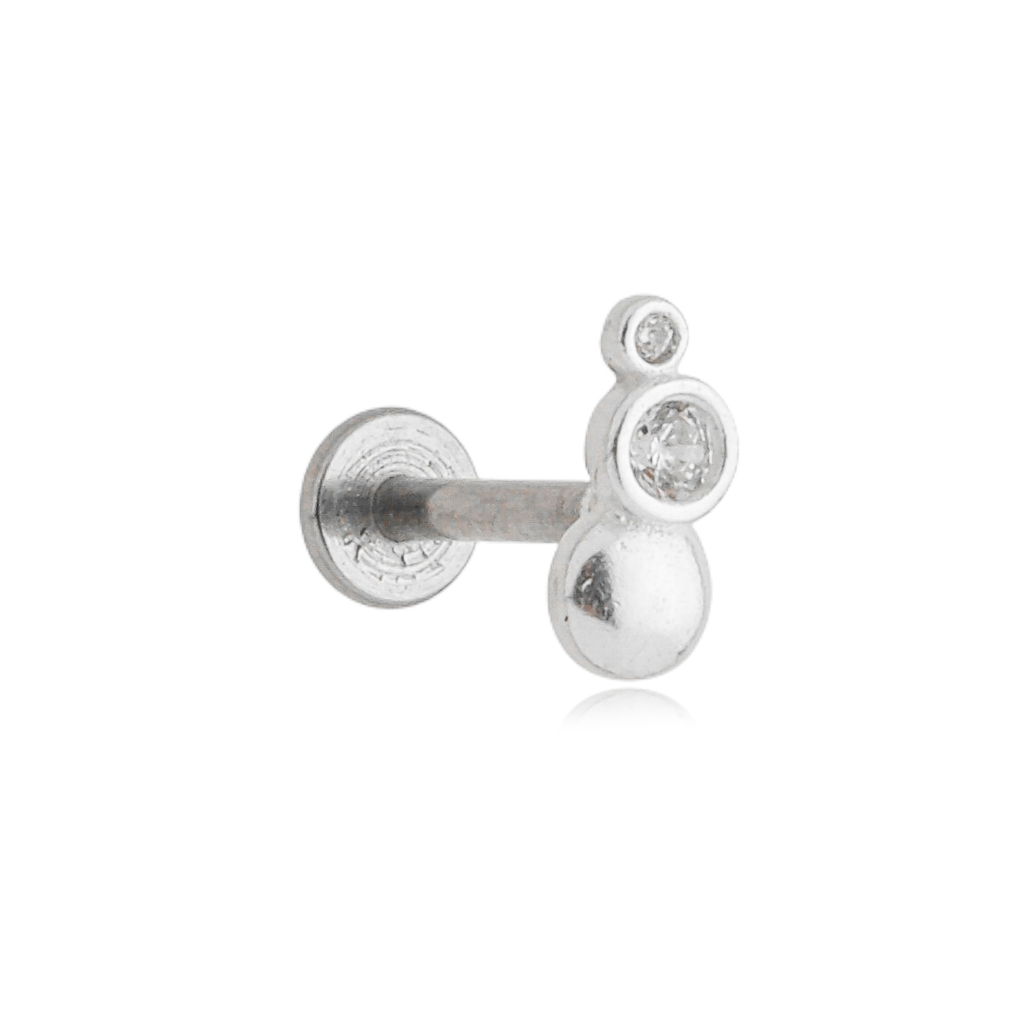 Piercing Feminino em Prata - 3 Circulos