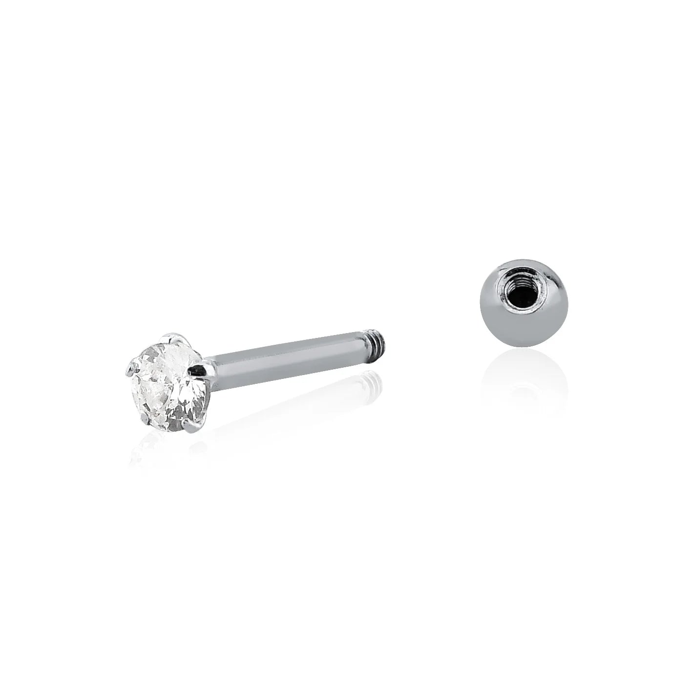 Piercing em Prata 925 - Ponto de Luz