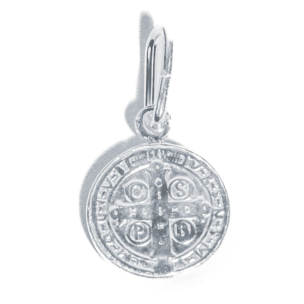 Colar em Prata 925 - Cordão Baiano com São Bento 8mm