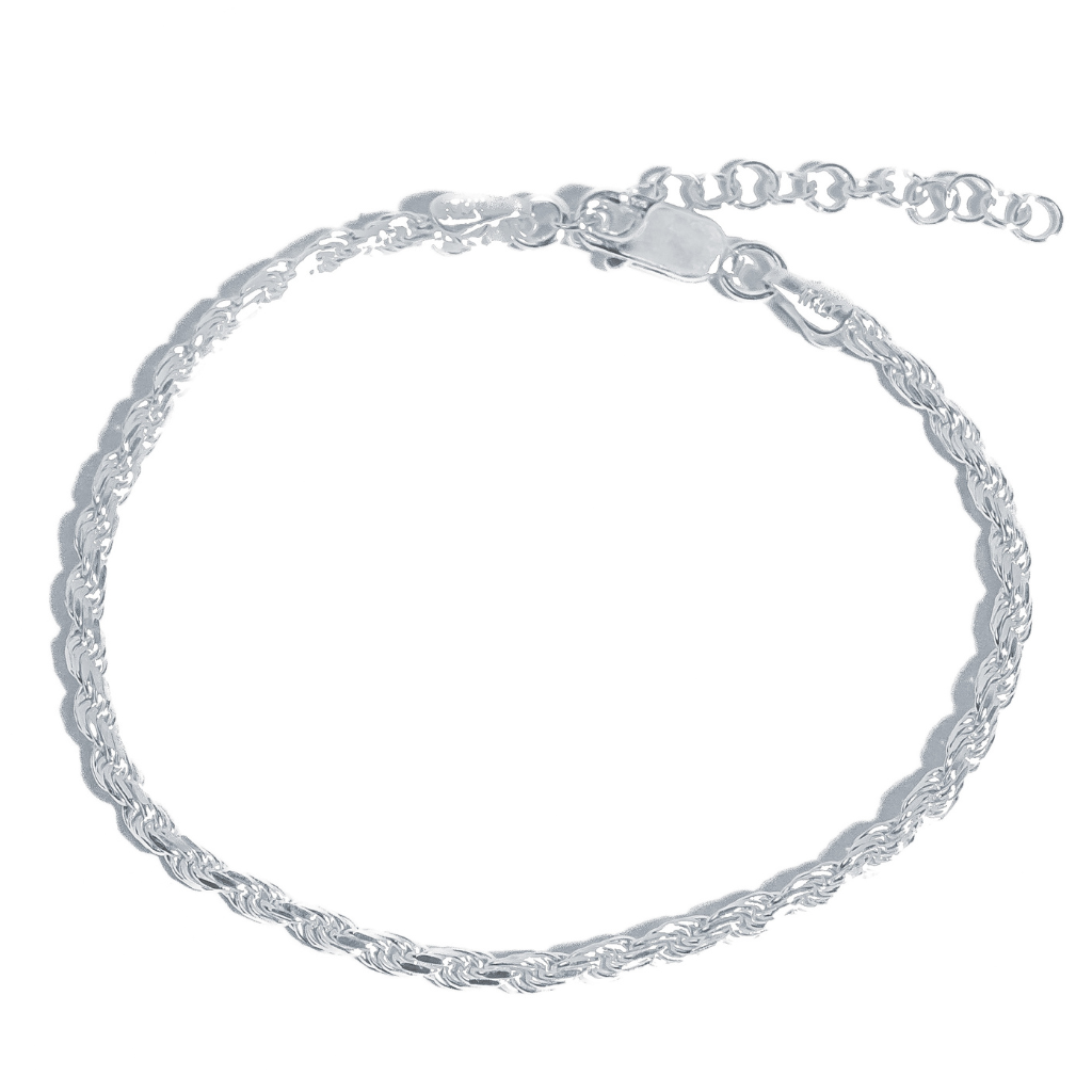 Pulseira em Prata 925 - Cordão Baiano 2mm