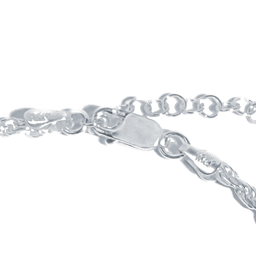 Pulseira em Prata 925 - Cordão Baiano 2mm