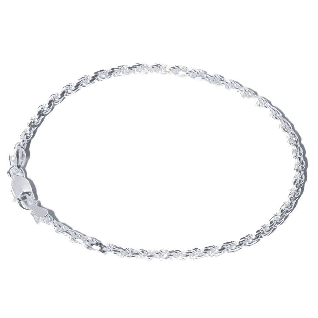 Pulseira em Prata 925 - Cordão Baiano 3mm