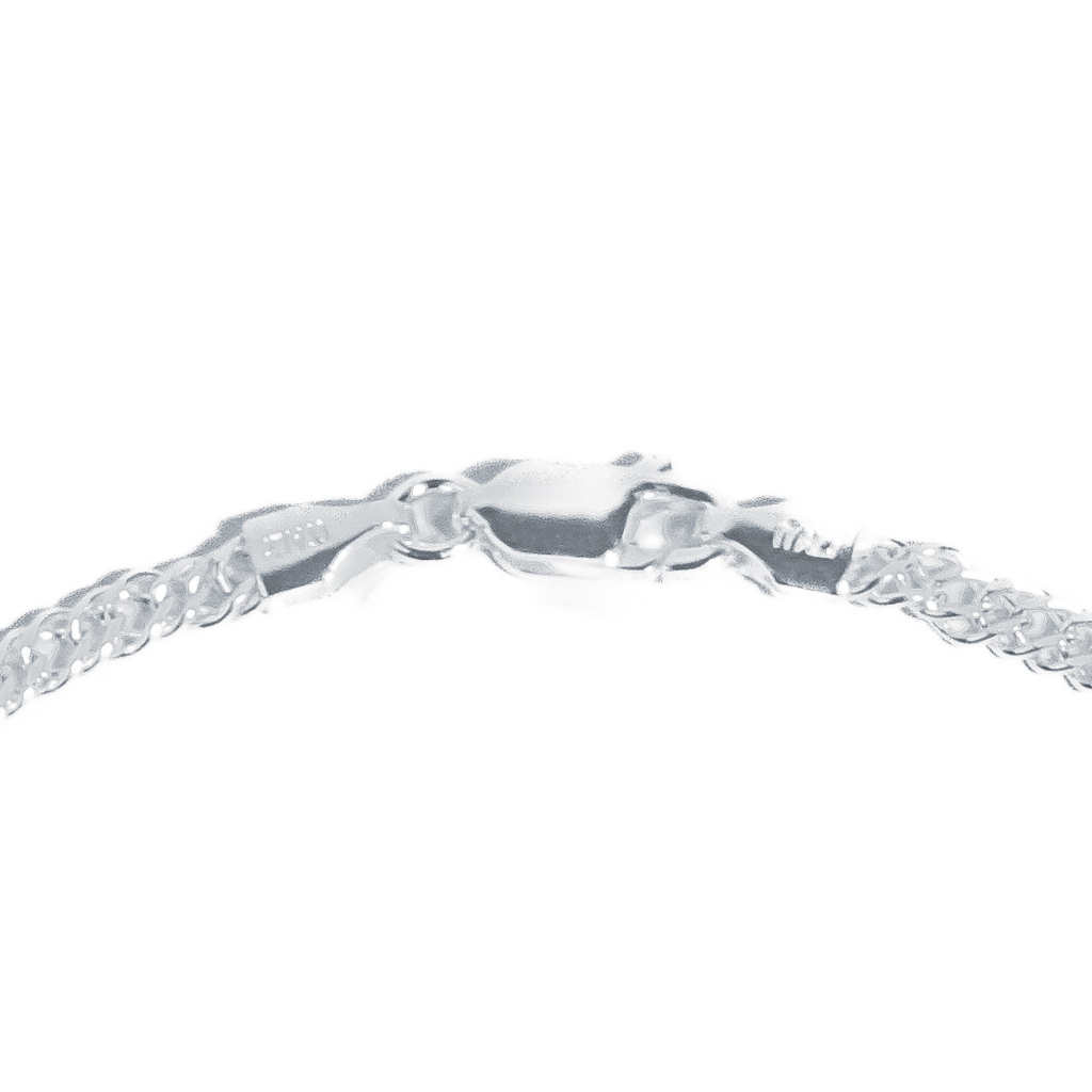 Pulseira em Prata 925 - Grumet Duplo 3mm