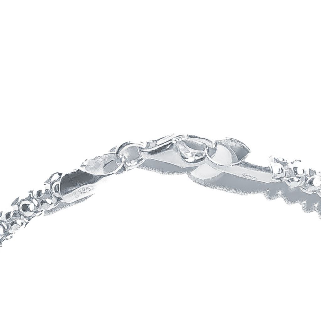 Pulseira em Prata 925 - Pipoca 3mm