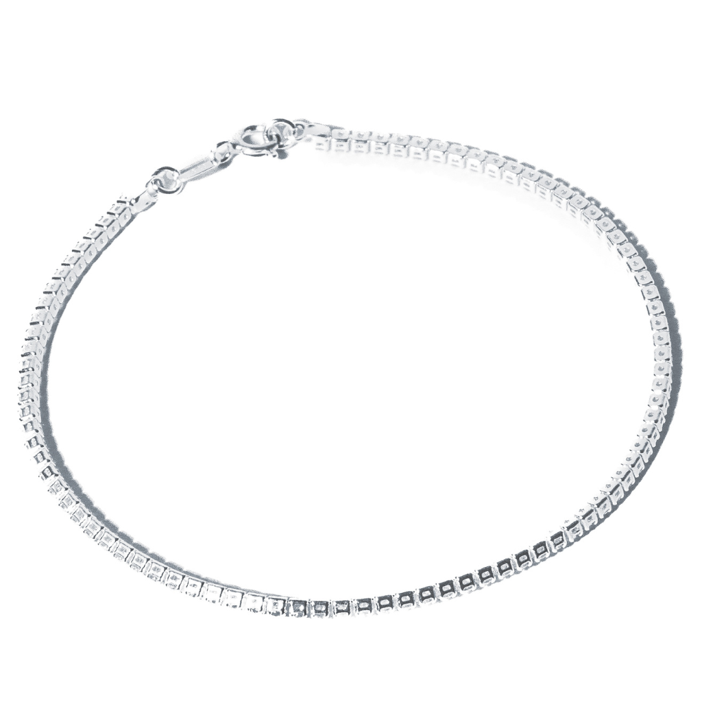 Pulseira Feminina em Prata - Riviera 2mm