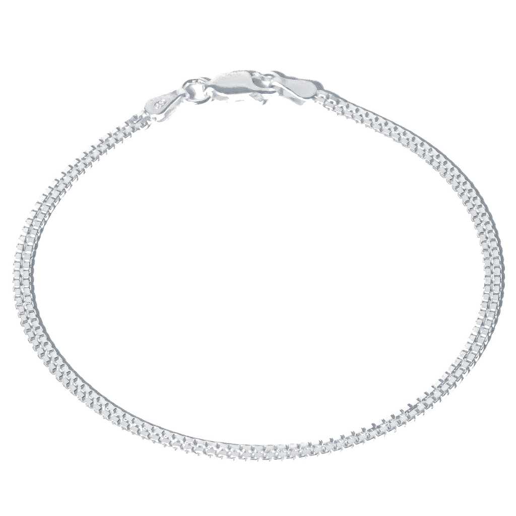 Pulseira em Prata 925 - Veneziana 2 Fios