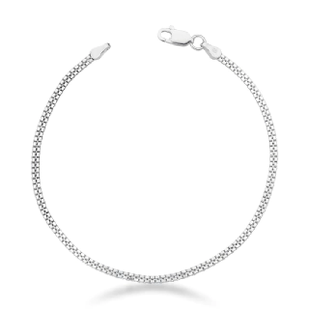 Pulseira em Prata 925 - Veneziana 2 Fios
