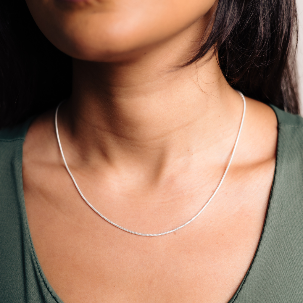 Corrente Feminina em Prata - Rabo de Rato