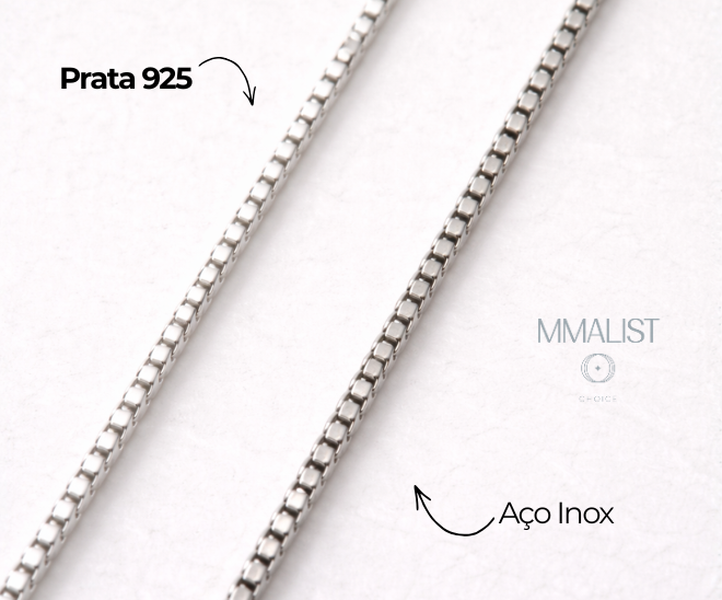 Prata 925 ou aço inox: qual é melhor?