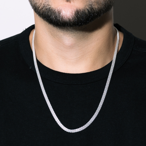 Corrente em Prata 925 - Esteira 4mm
