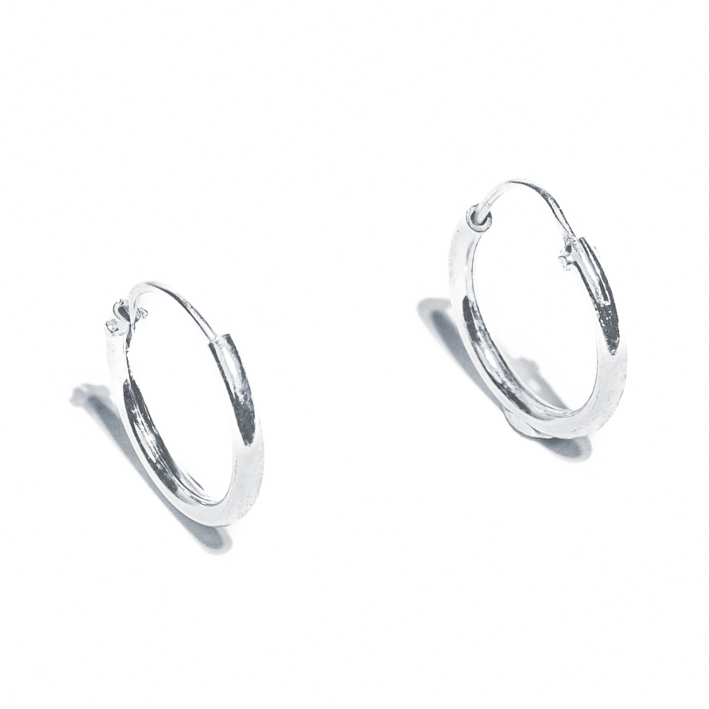 Brinco em Prata 925 - Argola Lisa Pino