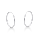 Brinco em Prata 925 - Argola Lisa Pino