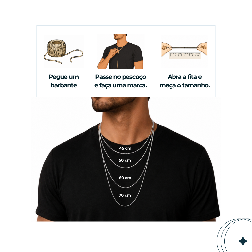 Corrente em prata 925 - Veneziana 1,5mm
