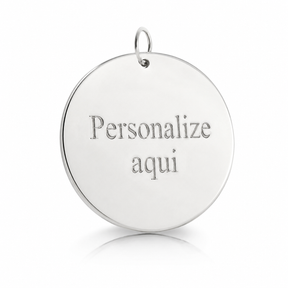 Pingente Personalizado em Prata 925 - Medalha