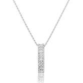 Colar em Prata 925 - Cordão Baiano com Placa Cravejada
