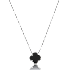 Colar Feminino em Prata - Trevo Único