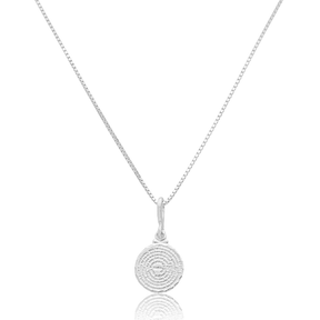 Colar em Prata 925 - Veneziana com Pai Nosso