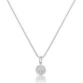 Colar em Prata 925 - Cordão Baiano com São Bento 8mm