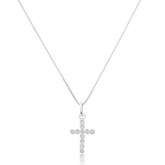 Colar em Prata 925 - Veneziana com Cruz ICE