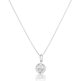 Colar em Prata 925 - Veneziana com São Bento 8mm