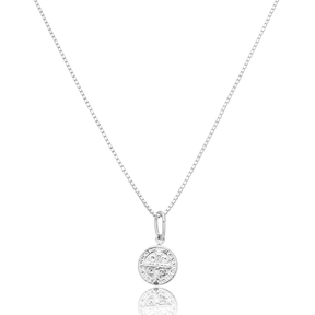 Colar em Prata 925 - Veneziana com São Bento 8mm