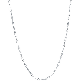 Corrente em Prata 925 - Elo Longo 3mm