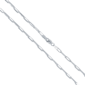 Corrente em Prata 925 - Elo Longo 3mm