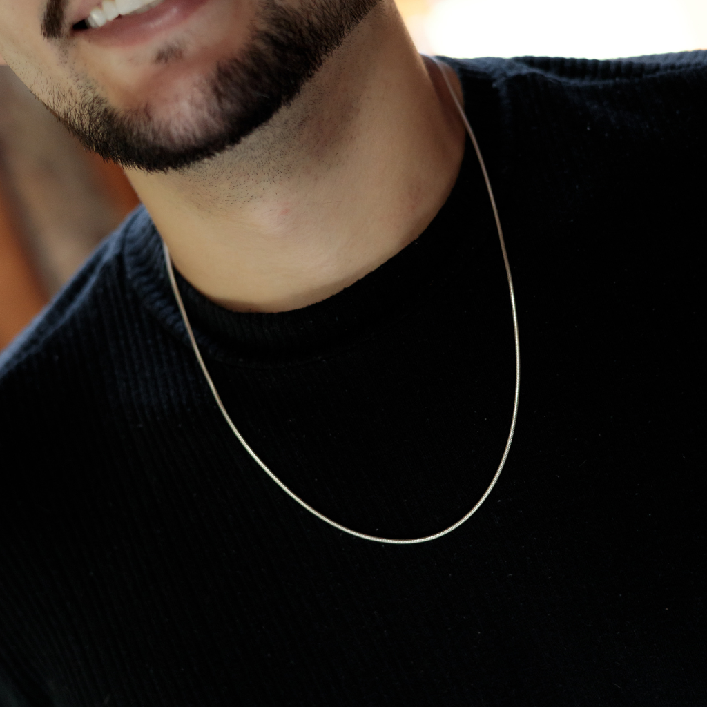 Conjunto corrente e pulseira em prata 925 - Rabo de rato