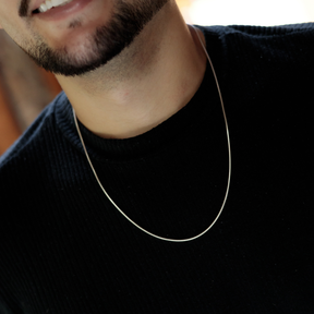 Conjunto corrente e pulseira em prata 925 - Rabo de rato