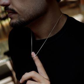 Conjunto corrente e pulseira em prata 925 - Rabo de rato