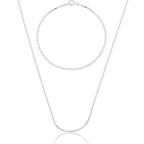 Conjunto em prata 925 - Veneziana