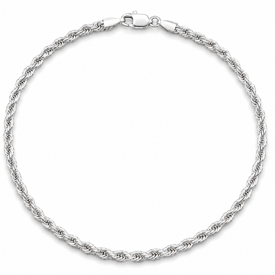 Pulseira em Prata 925 - Cordão Baiano 3mm