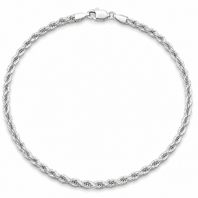 Pulseira em Prata 925 - Cordão Baiano 3mm